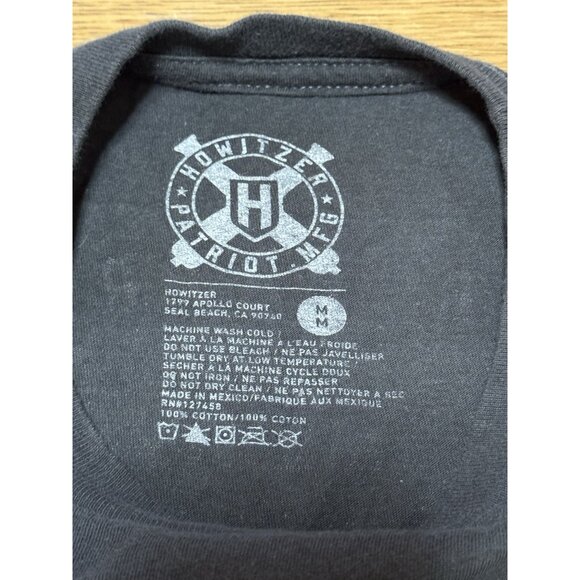 Howitzer Patriot MFG Death Awaits My‎ Enemies Short Sleeve Size Medium USA - Picture 4 of 10